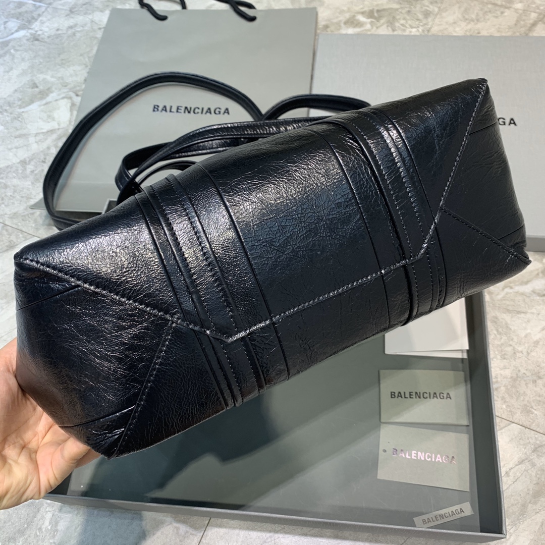 Balenciaga Tote Handbag Shopping Bag Black